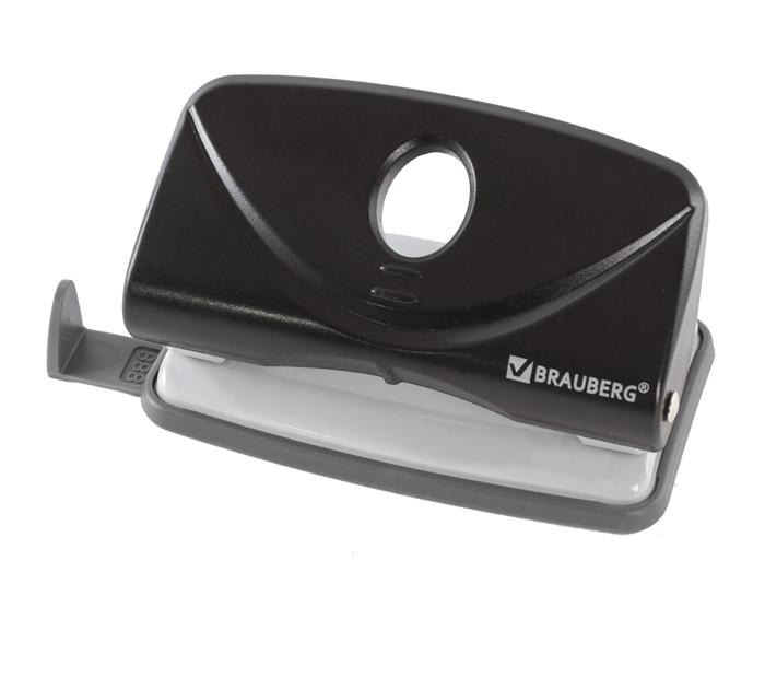 Дырокол Brauberg «Original» на 10 листов, черный