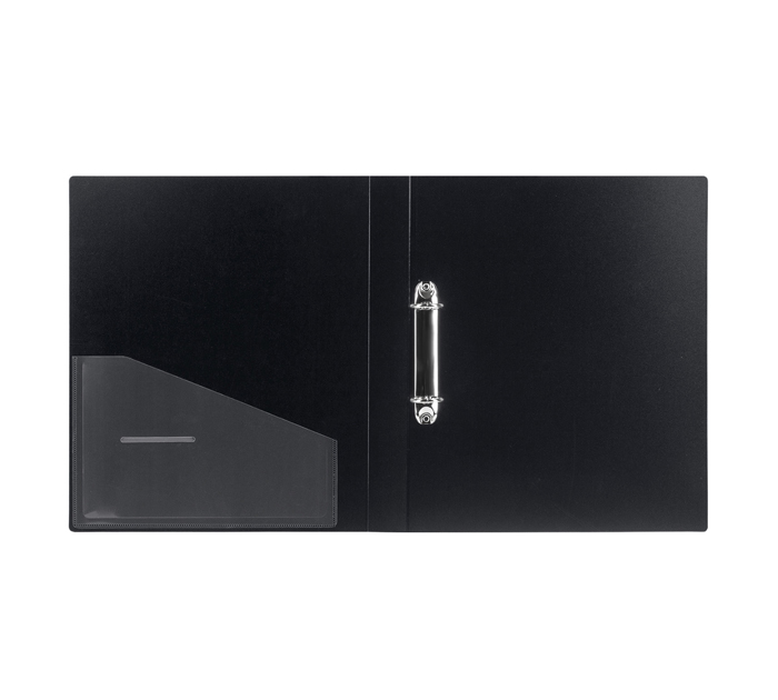 Папка на 2 кольца Brauberg «Contract» А4, ширина корешка - 35мм, черная, 900мкм