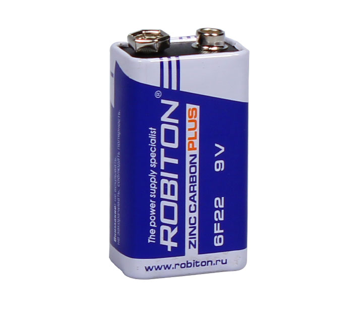 Элемент питания Robiton Plus R-6F22-SR1, 9В