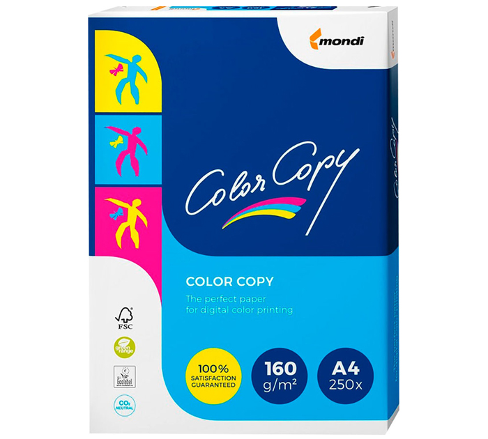 Бумага для цветной лазерной печати Mondi «Color Copy» А4, 160г/м², 250л