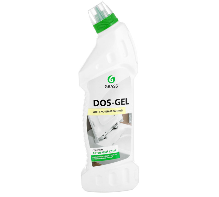 Средство для туалета Grass «Dos Gel» с отбеливающим эффектом, дезинфицирующее, 750мл