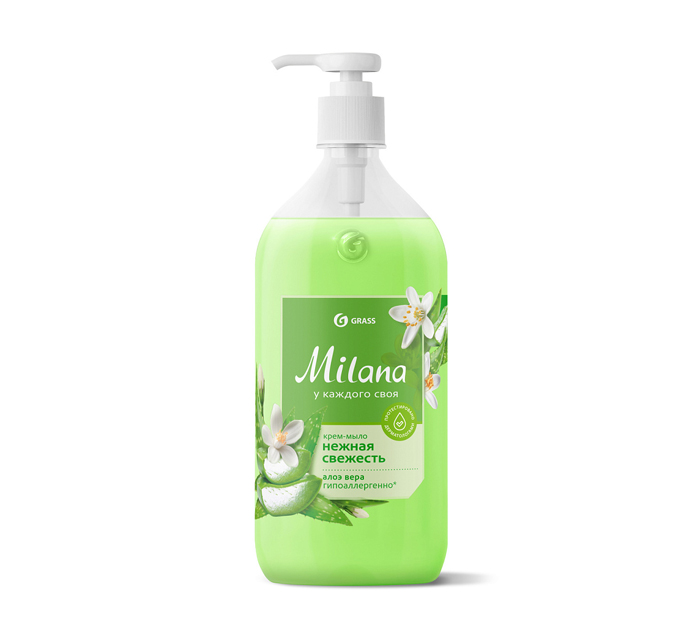 Мыло жидкое Grass Milana «Алоэ вера» 1000мл