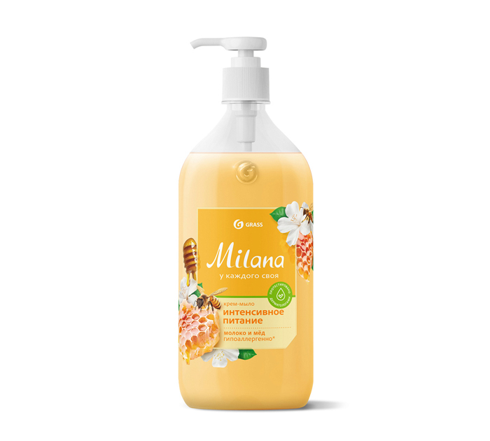 Мыло жидкое Grass Milana «Молоко и мед» 1000мл