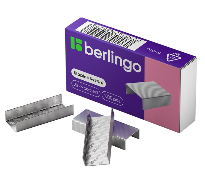 Скобы Berlingo № 24/6, 1000шт
