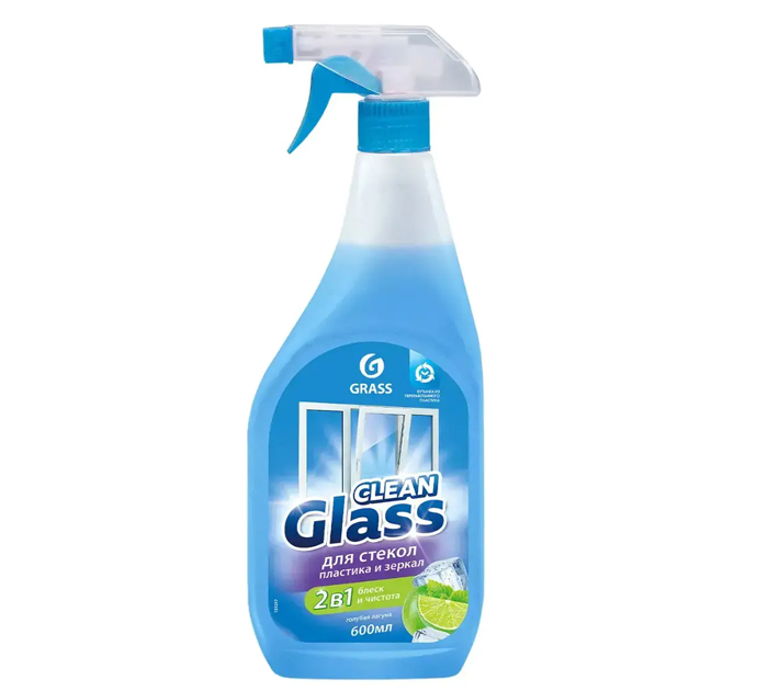 Средство для мытья стекол Grass Clean Glass «Голубая лагуна» 600мл
