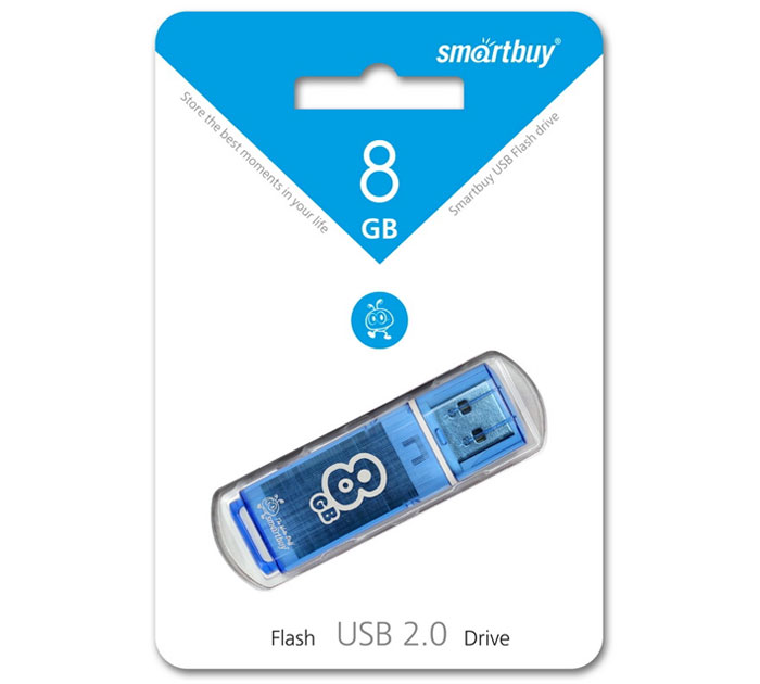 Флэш-карта Smart Buy Glossy 8 Gb