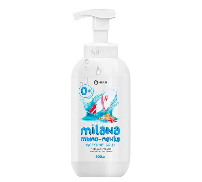 Мыло жидкое Grass «Milana. Морской бриз» -пенка, 500мл