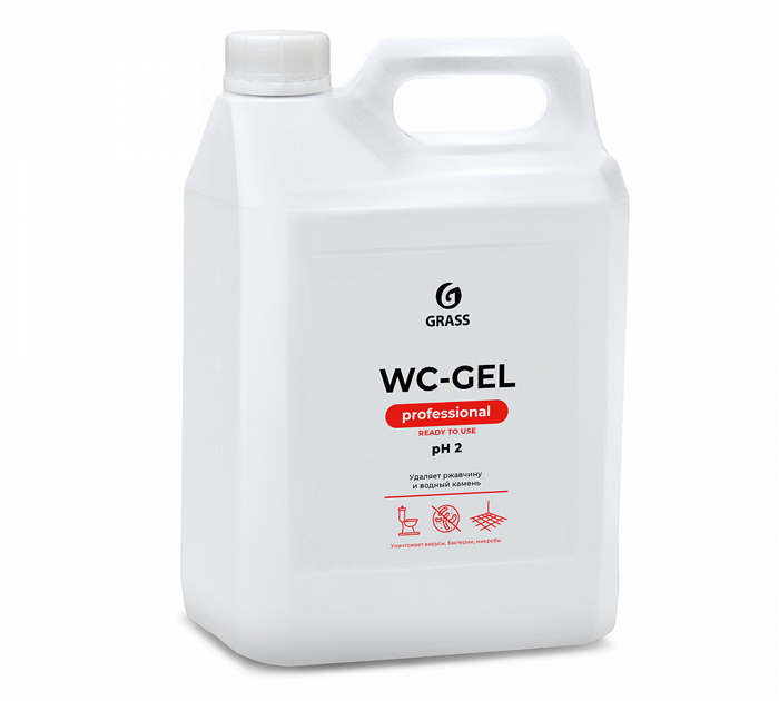 Средство чистящее для туалетных и ванных комнат Grass «WC-gel» 5000мл