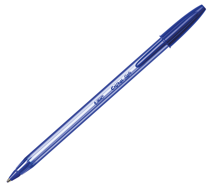 Ручка шариковая Bic «Cristal Soft» синий стержень, 1.2мм