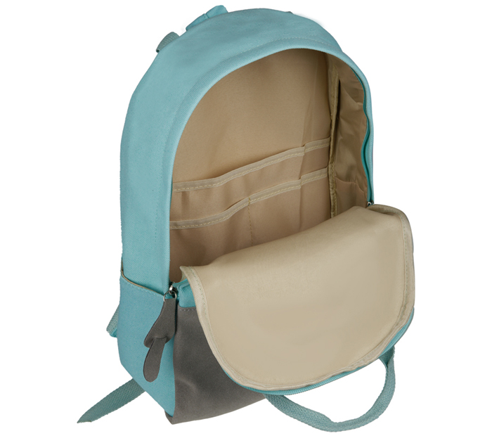 Рюкзак ArtSpace «Soft mint Casual» 380х300х130мм, уплотненная спинка, 1 отделение