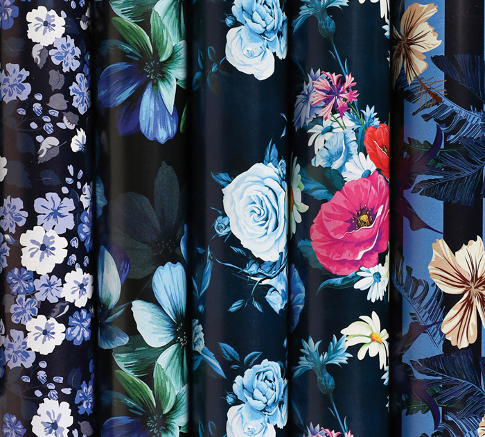 Бумага подарочная Золотая сказка «Night Flowers» 70х100см, 1л