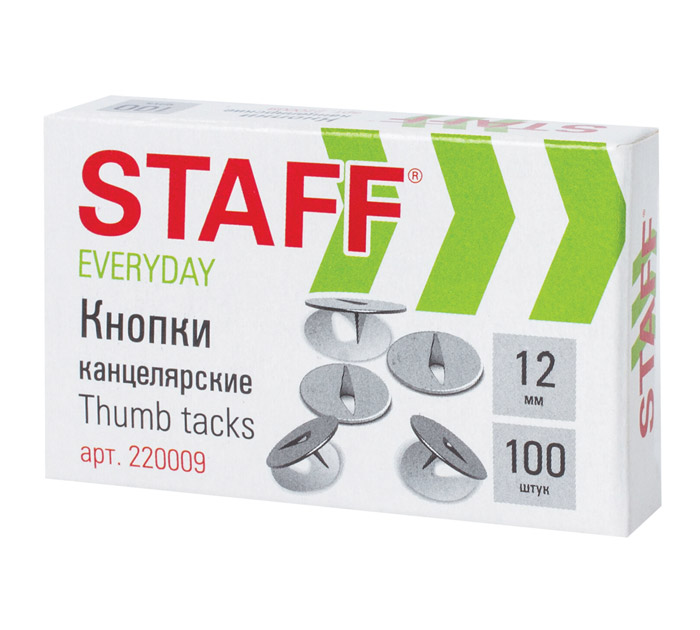 Кнопки Staff «Everyday» 12мм, 100шт