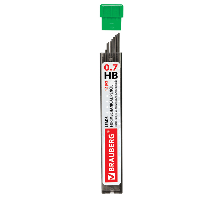Грифель Brauberg HB, 0.7мм