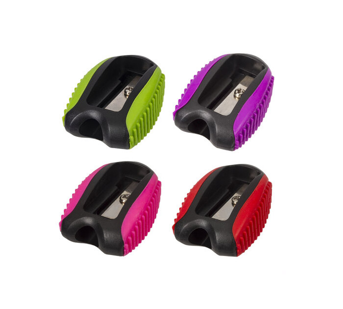 Точилка Brauberg «Space Neon» 1 отверстие, ассорти