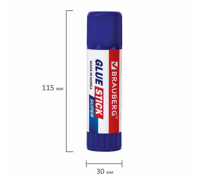 Клей-карандаш Brauberg «Super» 36г