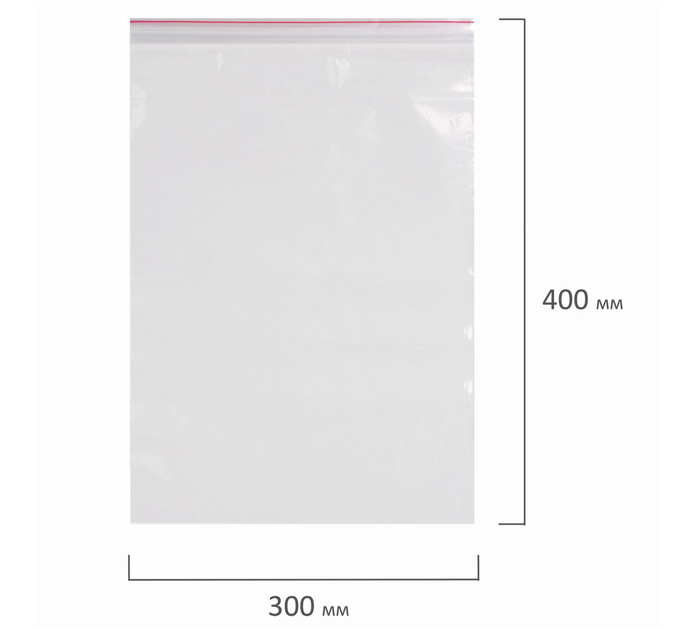 Пакет Zip Lock Brauberg 30х40см, 40мкм, 100шт