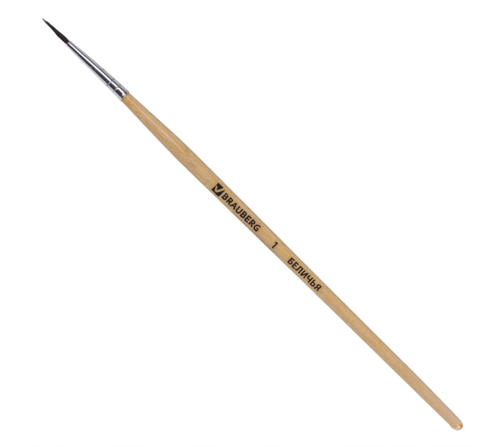 Кисть Brauberg №1, белка, круглая
