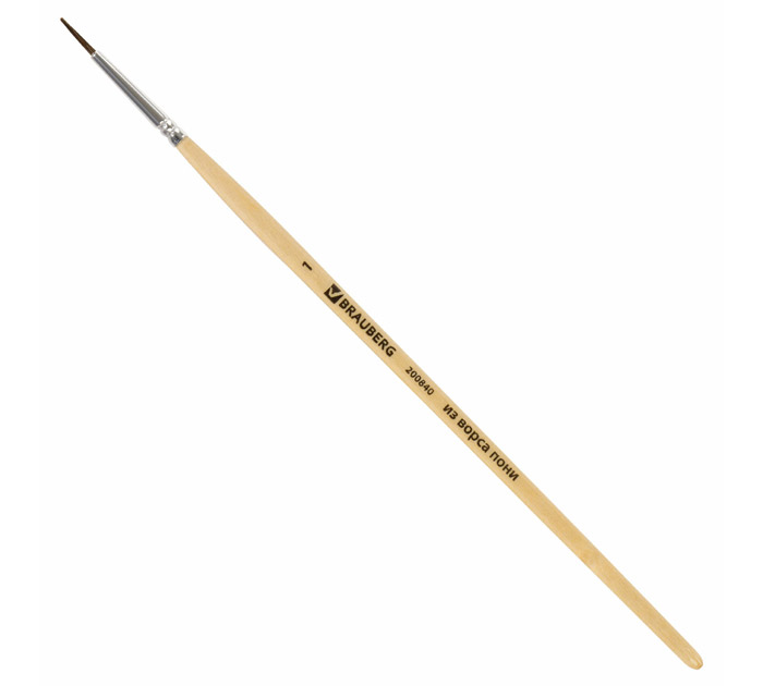 Кисть Brauberg №1, пони, круглая