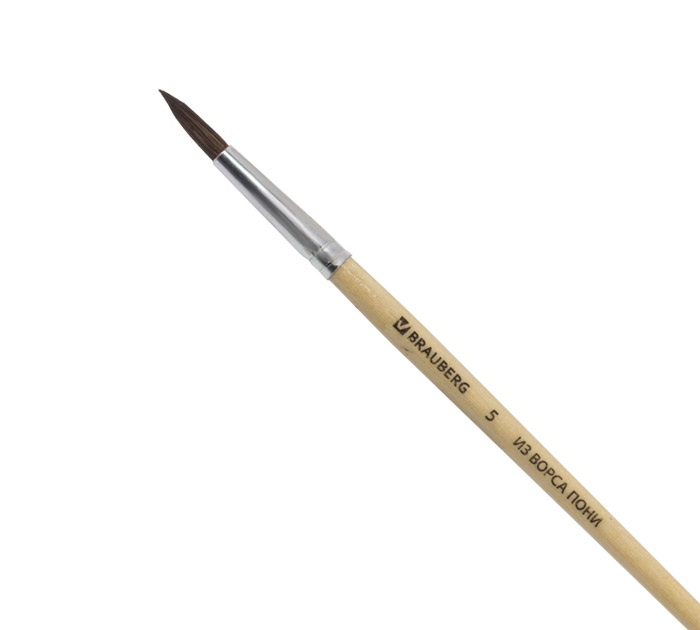 Кисть Brauberg №5, пони, круглая