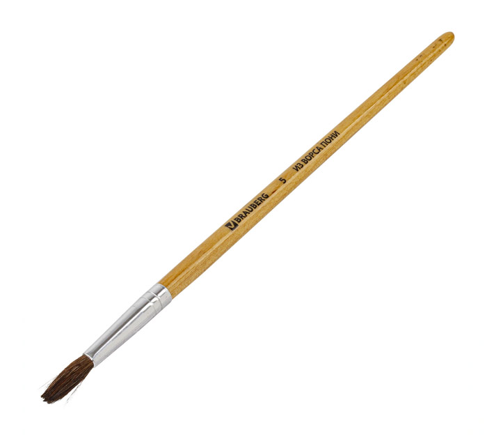 Кисть Brauberg №5, пони, круглая