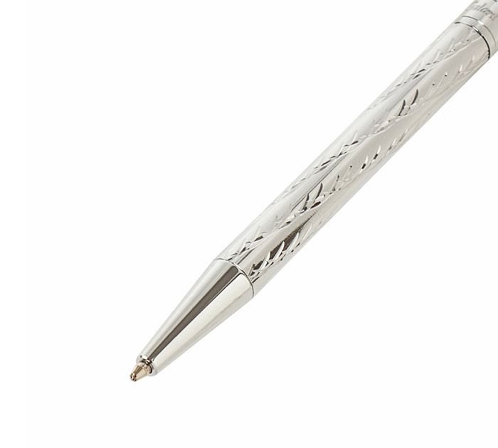 Ручка подарочная шариковая Galant «Astron silver» синий стержень, узел 0.7мм, в футляре