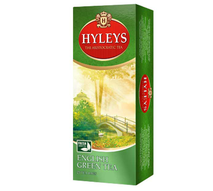Чай зеленый Hyleys «English green tea» 25 пакетиков по 2г
