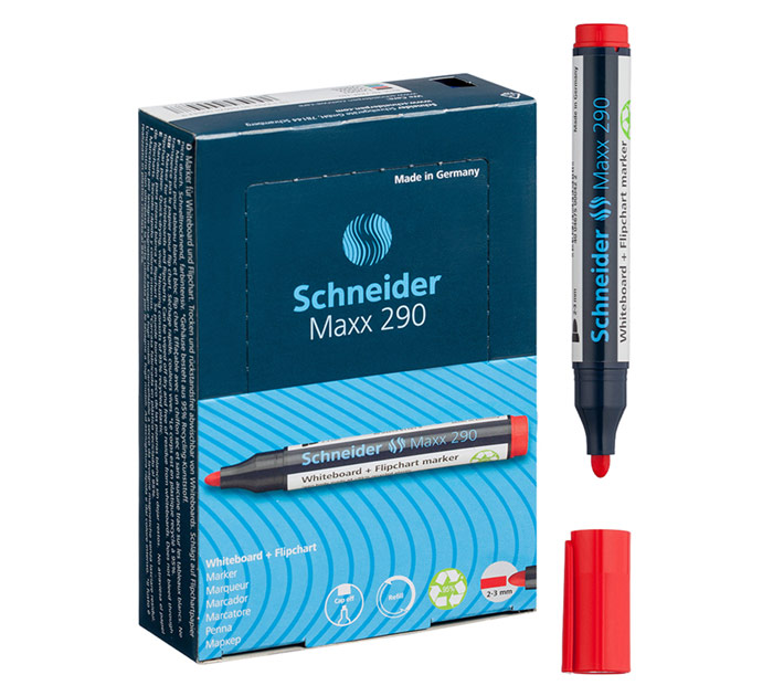 Маркер для белой доски Schneider «Maxx 290» красный, 2-3мм