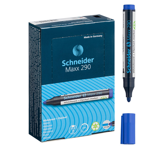 Маркер для белой доски Schneider «Maxx 290» синий, 2-3мм