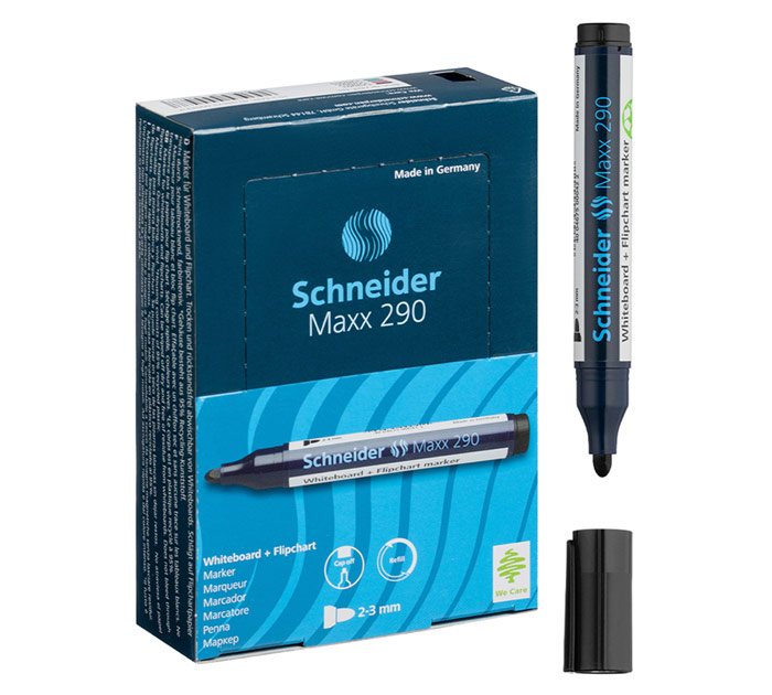 Маркер для белой доски Schneider «Maxx 290» черный, 3мм