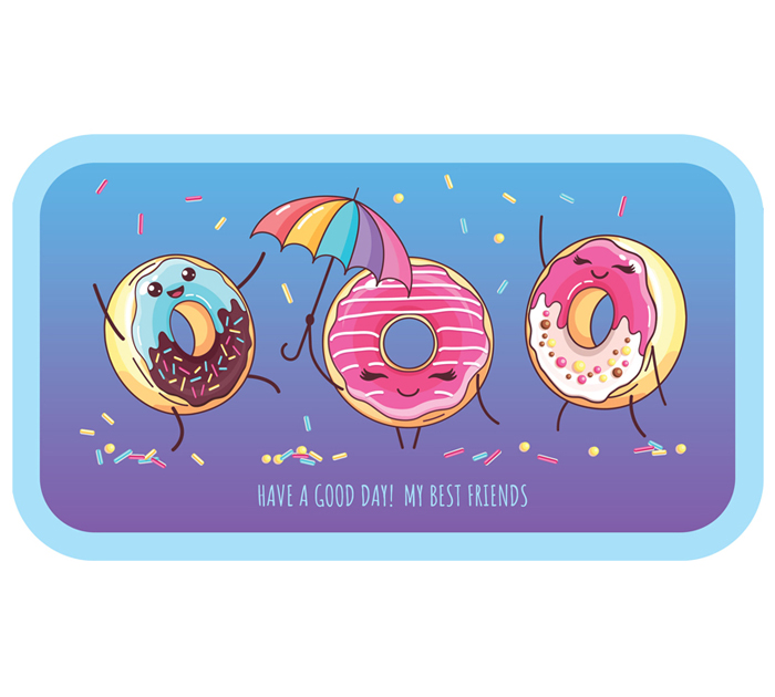 Пенал с 2 отделениями ArtSpace «Donuts» 190х105мм, ламинированный картон