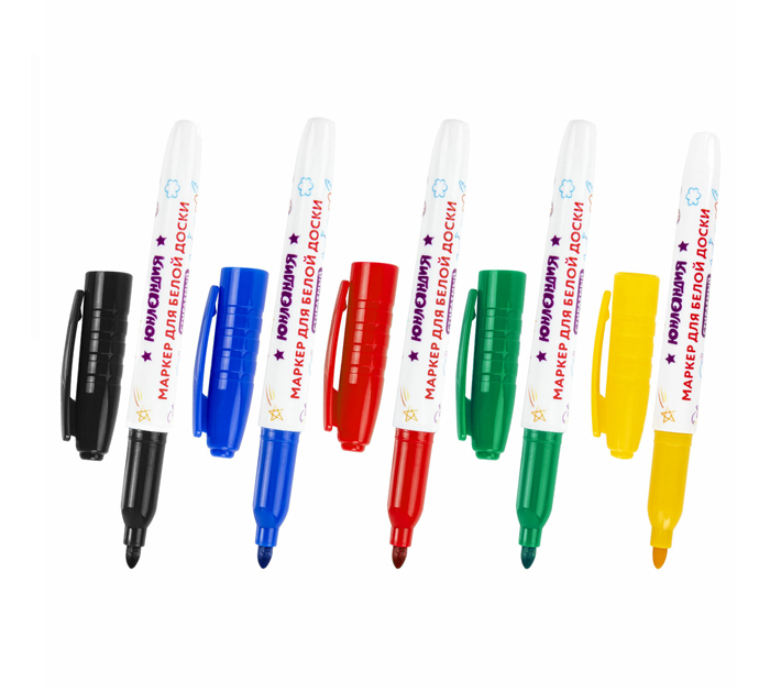 Маркеры для доски (набор) Юнландия «Colorway» 5 цветов, 3мм