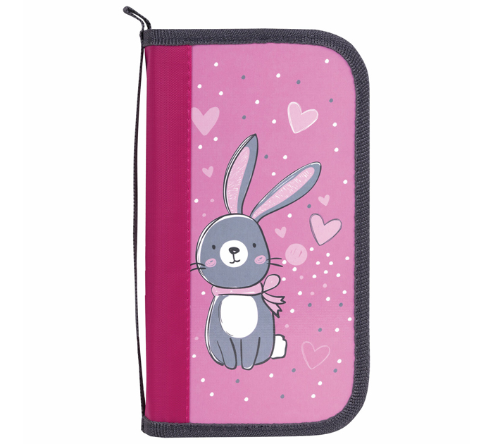 Пенал с 3 отделениями Пифагор «Adorable bunny» 190х110мм
