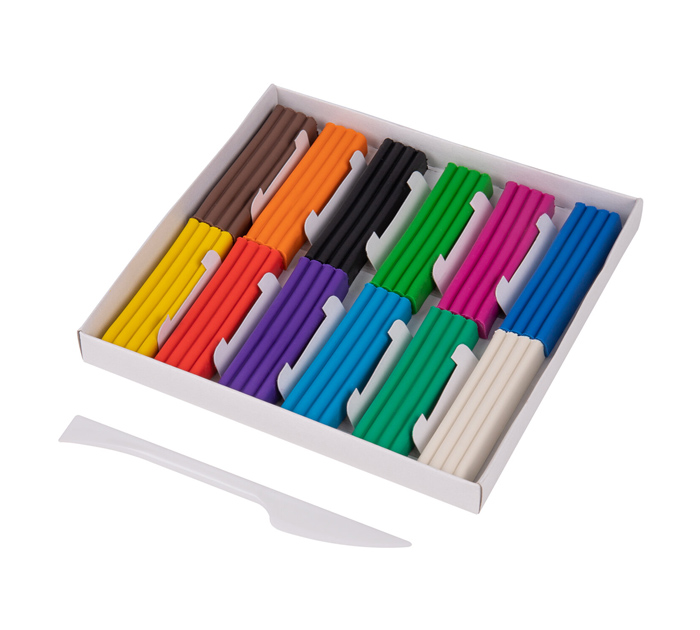Пластилин Brauberg Kids «Классический» 12 цветов, со стеком