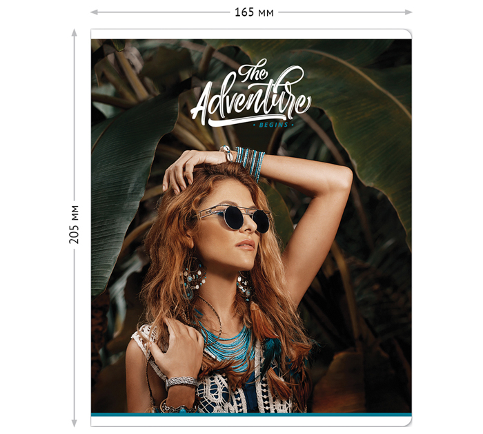 Тетрадь А5 48л линейка, ArtSpace «Девушки. Girls and travel»