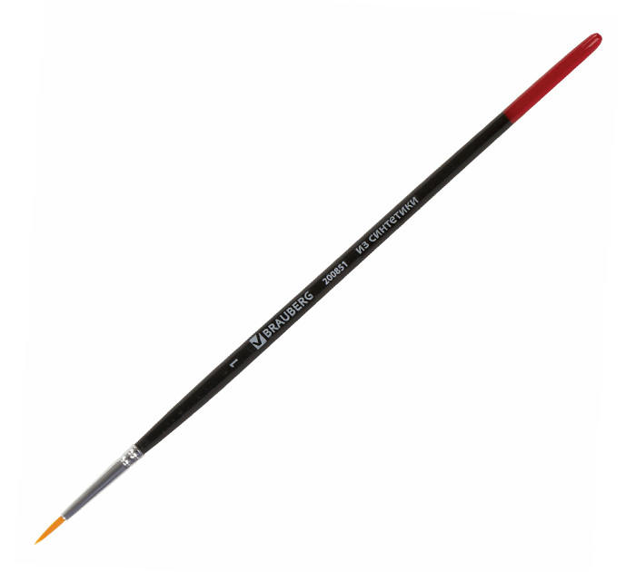 Кисть Brauberg №1, синтетика, круглая