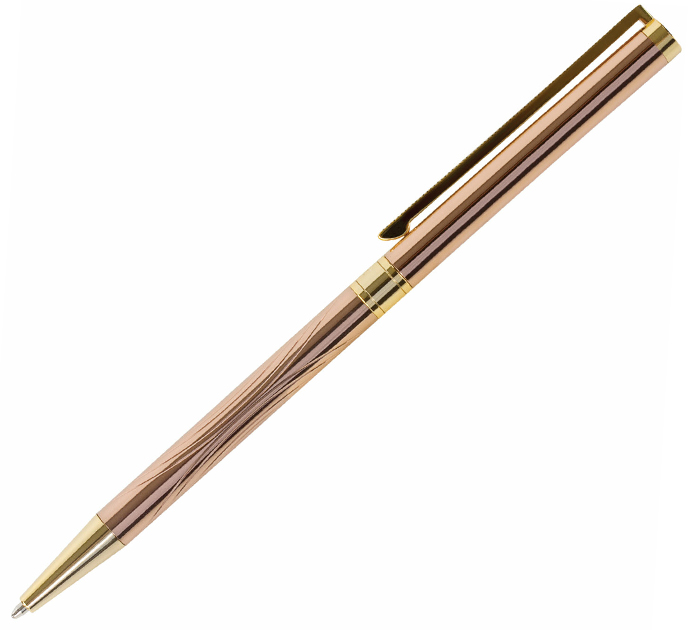 Ручка подарочная шариковая Galant «Astron gold» синий стержень, узел 0.7мм, корпус розовое золото, в футляре