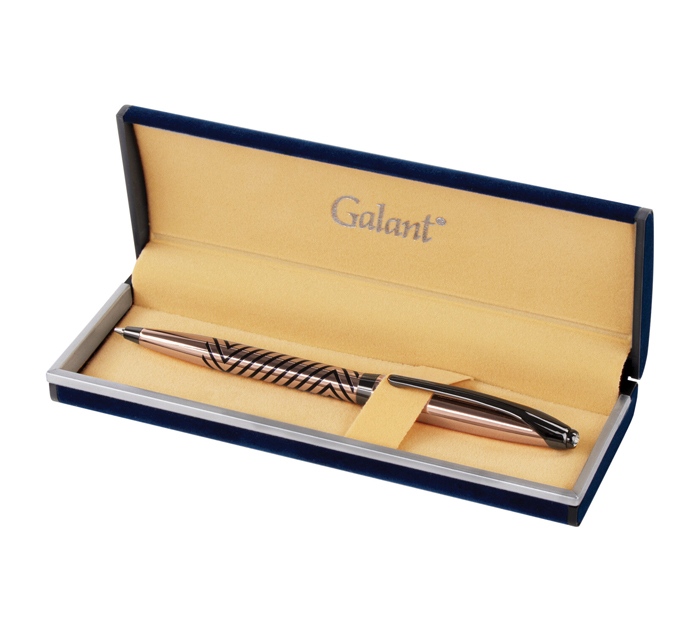 Ручка подарочная шариковая Galant «Decoro» синий стержень, узел 0.7мм, корпус розовое золото, в футляре