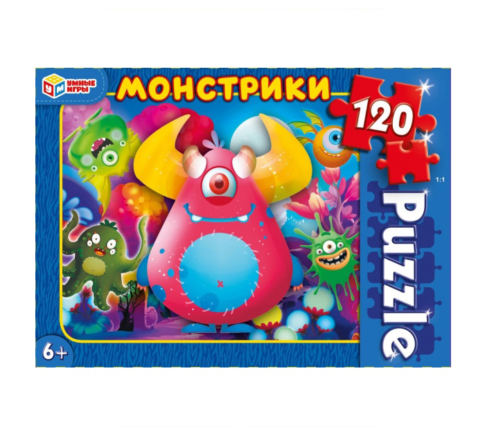 Пазл Умные игры «Монстрики» 120 элементов, от 6-ти лет