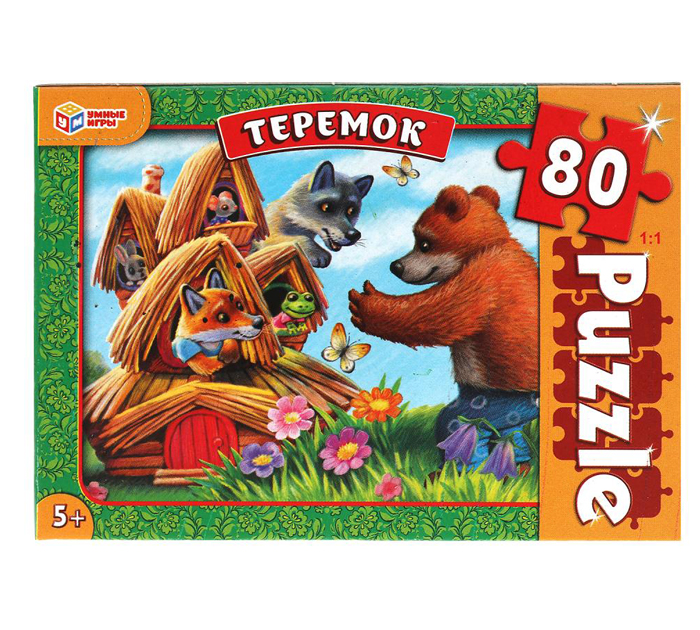 Пазл Умные игры «Теремок» 80 элементов, от 5-ти лет