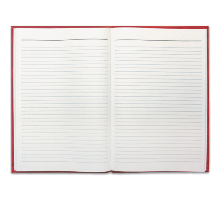 Книга учета Brauberg А4, линейка, бумвинил, бордовая, 96л