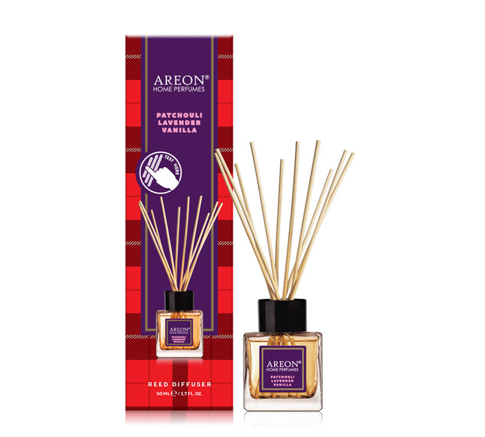 Ароматизатор воздуха AreonHomePerfume Sticks Reed Diffusers Patchouli Lavender Vanilla 50мл