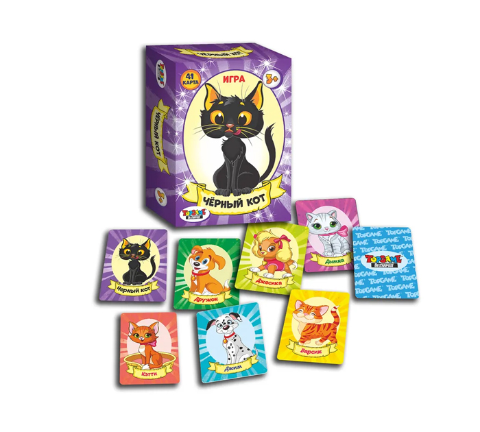 Игра настольная «Черный кот» 41 карточка, от 3-х лет