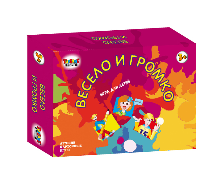 Игра настольная «Весело и громко» 55 карточек, от 3-х лет