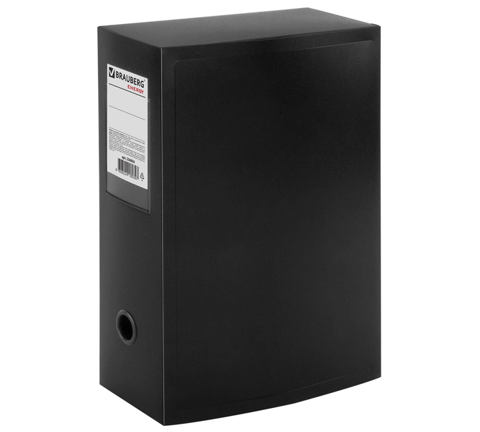 Короб архивный Brauberg «Energy» А4, черный, 330х245х100мм