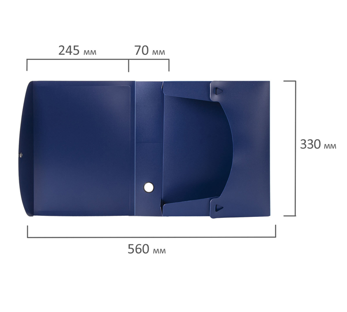 Короб архивный Brauberg «Energy» А4, синий, 330х245х70мм