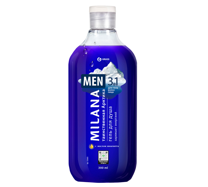 Гель для душа Grass Milana Men «Таинственная Арктика» 300мл