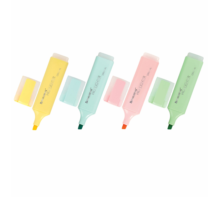 Маркеры текстовые (набор) Brauberg «Original pastel» 4 цвета, 1-5 мм