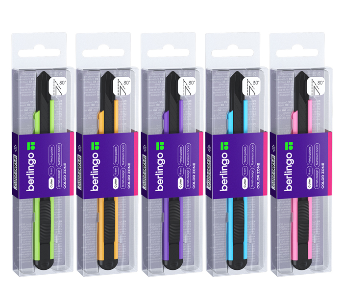 Нож канцелярский Berlingo «Color zone» 9мм