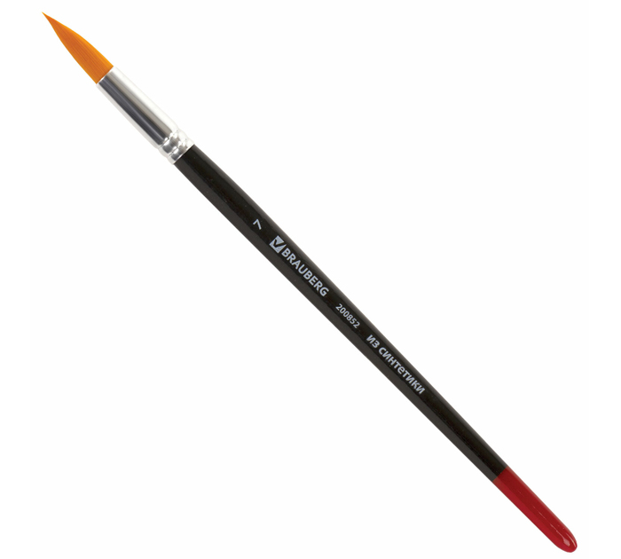 Кисть Brauberg №7, синтетика, круглая