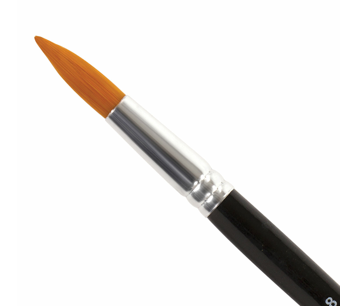 Кисть Brauberg №8, синтетика, круглая